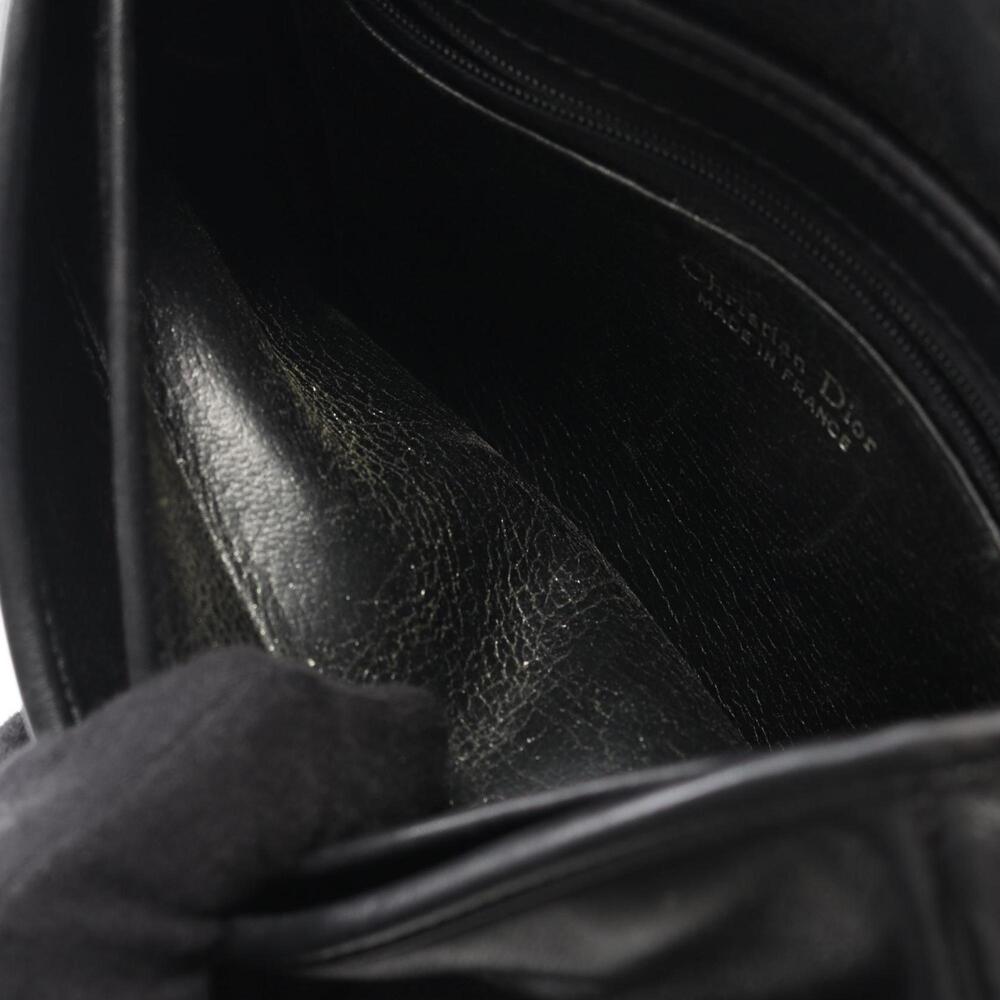 CHRISTIAN DIOR Black Leather Shoulder Bag - Picture 5 of 13